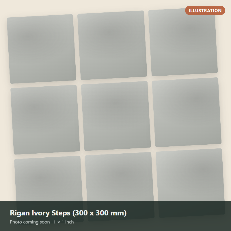 Rigan Ivory Steps (300 x 300 mm)