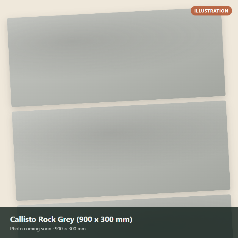 Callisto Rock Grey (900 x 300 mm)